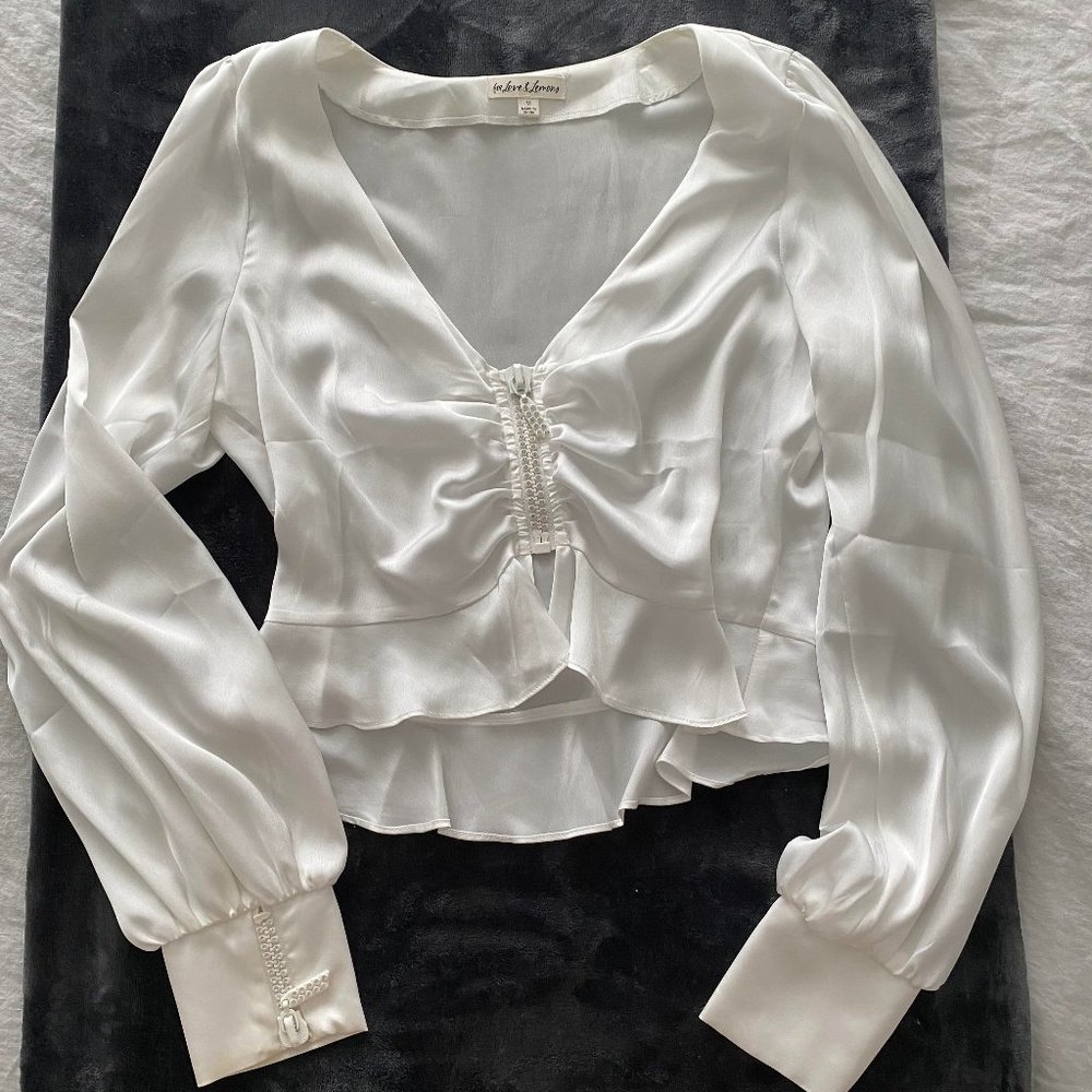 For Love and Lemons | White "going out" top